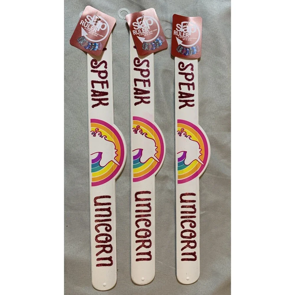 Lingos Snap Bracelet Ruler -Unicorn￼ Designs Set Of 3